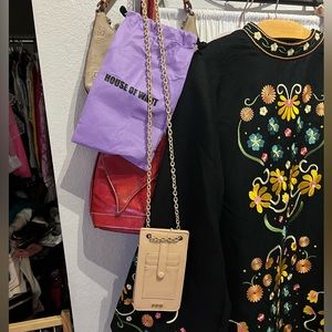 House of want crossbody. Vegan cream